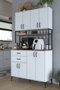 Hanah Home Armario Multiusos Blanco y Nogal JE213 - 4053